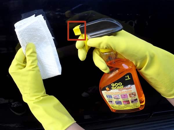 car sticky residue remover